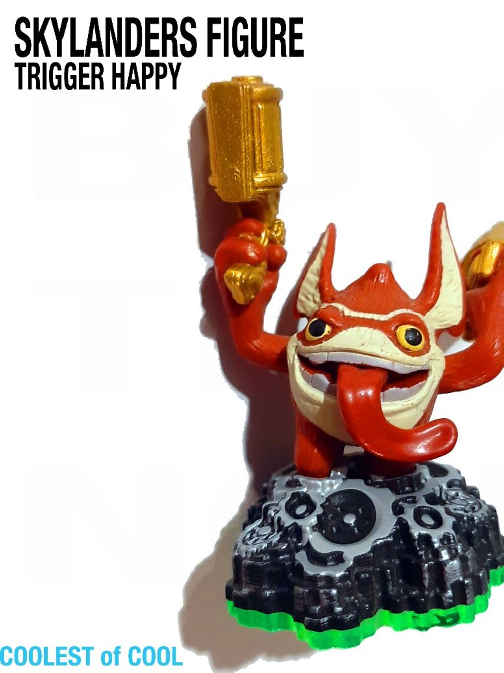 Skylanders Spyro’s Adventure Trigger Happy loose Figure Series 1 Green Base good
